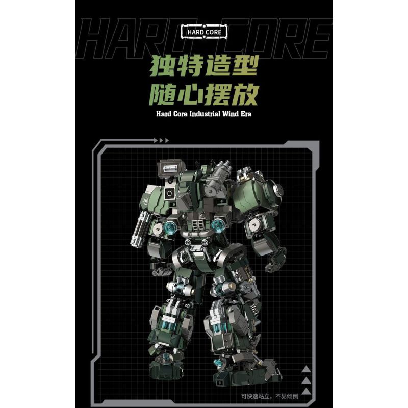 KOZOSHA 212223 GIÁP MÁY QUẠT CÔNG NGHIỆP BÁN CƠ KHÍ bộ đồ chơi xếp lắp ráp ghép mô hình 1403 khối