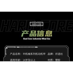 KOZOSHA 212223 GIÁP MÁY QUẠT CÔNG NGHIỆP BÁN CƠ KHÍ bộ đồ chơi xếp lắp ráp ghép mô hình 1403 khối