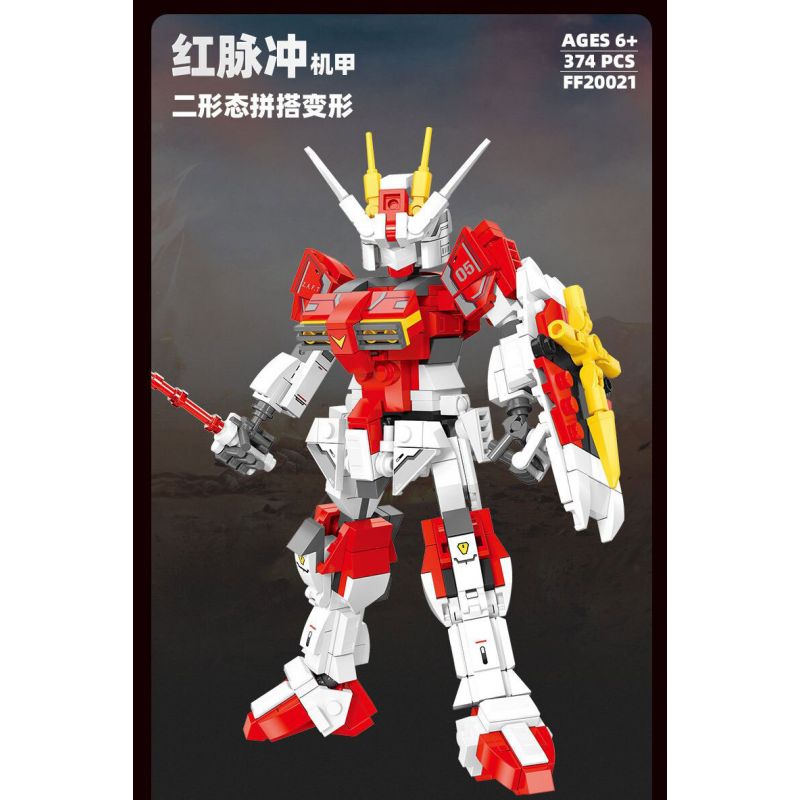 JIESTAR FF20020 20020 MECHA UNICORN BIẾN HÌNH THỨ HAI bộ đồ chơi xếp lắp ráp ghép mô hình Technic TRANSFORMING MECHA Kỹ Thuật Công Nghệ Cao Mô Hình Phương Tiện 394 khối