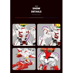 JIESTAR FF20021 20021 MECHA XUNG ĐỎ THỨ HAI bộ đồ chơi xếp lắp ráp ghép mô hình Technic TRANSFORMING MECHA Kỹ Thuật Công Nghệ Cao Mô Hình Phương Tiện 374 khối