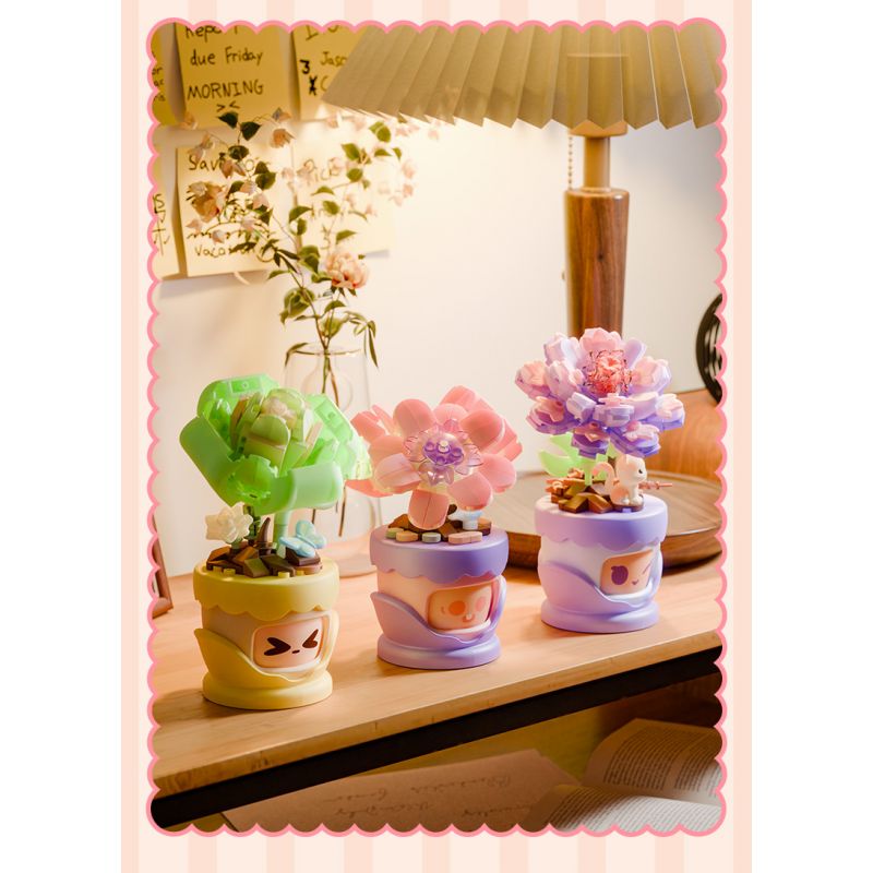 GEKKOSHA 804427 NGÔN NGỮ HOA TÌNH CẢM THƯỢC DƯỢC bộ đồ chơi xếp lắp ráp ghép mô hình Creator Sáng Tạo