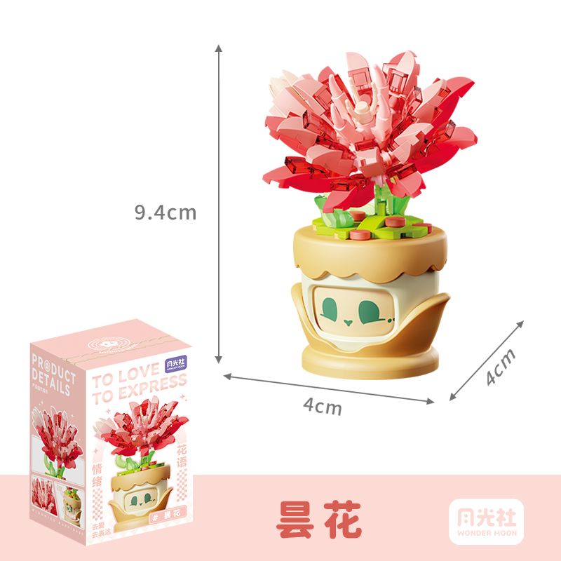 GEKKOSHA 804430 NGÔN NGỮ HOA TÌNH CẢM EPIPHYLLUM bộ đồ chơi xếp lắp ráp ghép mô hình Creator Sáng Tạo