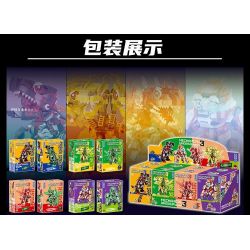 ZHEGAO 662025 Q KHỦNG LONG CƠ KHÍ DỄ THƯƠNG RỒNG BA ĐẦU SẤM SÉT bộ đồ chơi xếp lắp ráp ghép mô hình MECHANICAL DINOSAUR 3 THUNDER THREE HEADED DRAGON 617 khối