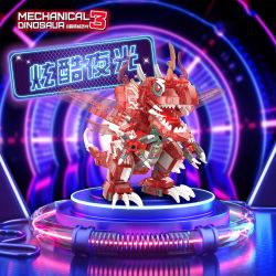 ZHEGAO 662026 Q KHỦNG LONG CƠ KHÍ DỄ THƯƠNG RỒNG HỦY DIỆT bộ đồ chơi xếp lắp ráp ghép mô hình MECHANICAL DINOSAUR 3 DESTROYER DRAGON 626 khối