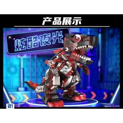 ZHEGAO 662026 Q KHỦNG LONG CƠ KHÍ DỄ THƯƠNG RỒNG HỦY DIỆT bộ đồ chơi xếp lắp ráp ghép mô hình MECHANICAL DINOSAUR 3 DESTROYER DRAGON 626 khối