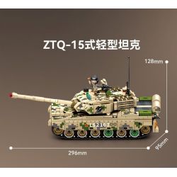 SEMBO 203164 ĐẤT NƯỚC MẠNH MẼ VÀ TINH THẦN ANH HÙNG LÍNH TRUNG QUỐC XE TĂNG CHIẾN ĐẤU CHỦ LỰC IRON TORRENT ZTZ-99A HẠNG ZTZ-59A NHẸ ZTQ-15 tỷ lệ 1:32 bộ đồ chơi xếp lắp ráp ghép mô hình Military Army Quân Sự Bộ Đội 2147 khối