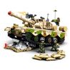 SEMBO 203159 TOP TOY 203159T MỘT QUỐC GIA HÙNG MẠNH XE TĂNG CHIẾN ĐẤU CHỦ LỰC ZTZ-96B tỷ lệ 1:32 bộ đồ chơi xếp lắp ráp ghép mô hình Military Army Quân Sự Bộ Đội 719 khối