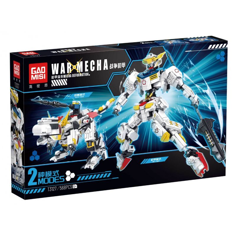 GAOMISI T3127 3127 non  WAR MECH BARBATOS bộ đồ chơi xếp lắp ráp ghép mô hình WARMECHA 568 khối