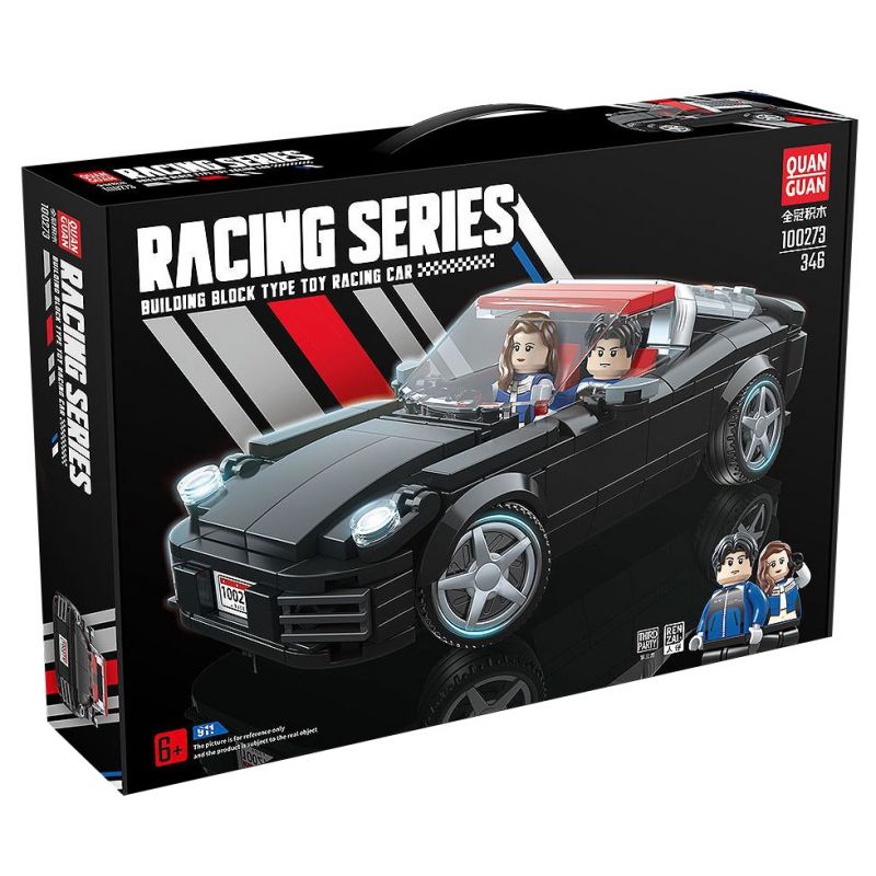 QuanGuan 100273 Quan Guan 100273 non Lego PORSCHE 911 bộ đồ chơi xếp lắp ráp ghép mô hình Racers Đua Tốc Độ 346 khối