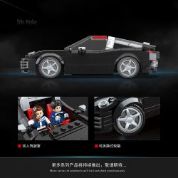 QuanGuan 100273 Quan Guan 100273 PORSCHE 911 bộ đồ chơi xếp lắp ráp ghép mô hình Racers Đua Tốc Độ 346 khối