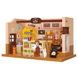 BALODY 21197 TIỆM BÁNH HẠNH PHÚC bộ đồ chơi xếp lắp ráp ghép mô hình HAPPY BAKERY 391 khối