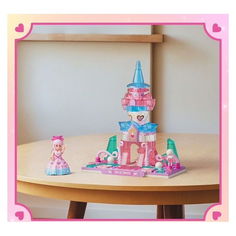GUDI 9052A 9052B 9052C 9052D YE LUOLI MINI CASTLE 4 MÔ HÌNH bộ đồ chơi xếp lắp ráp ghép mô hình Girl Con Gái