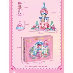 GUDI 9052A 9052B 9052C 9052D YE LUOLI MINI CASTLE 4 MÔ HÌNH bộ đồ chơi xếp lắp ráp ghép mô hình Girl Con Gái
