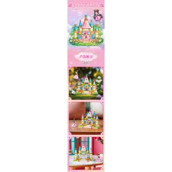 GUDI 9052A 9052B 9052C 9052D YE LUOLI MINI CASTLE 4 MÔ HÌNH bộ đồ chơi xếp lắp ráp ghép mô hình Girl Con Gái