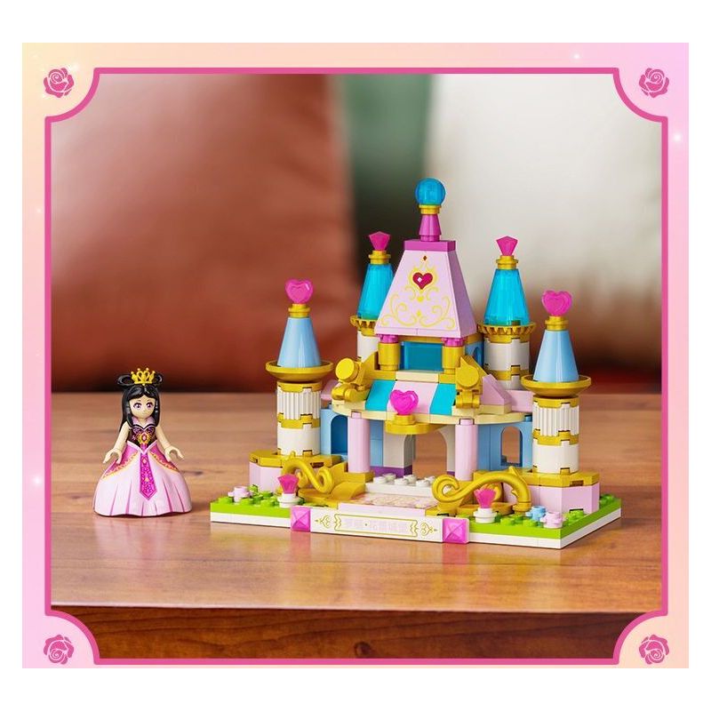 GUDI 9052A 9052B 9052C 9052D YE LUOLI MINI CASTLE 4 MÔ HÌNH bộ đồ chơi xếp lắp ráp ghép mô hình Girl Con Gái
