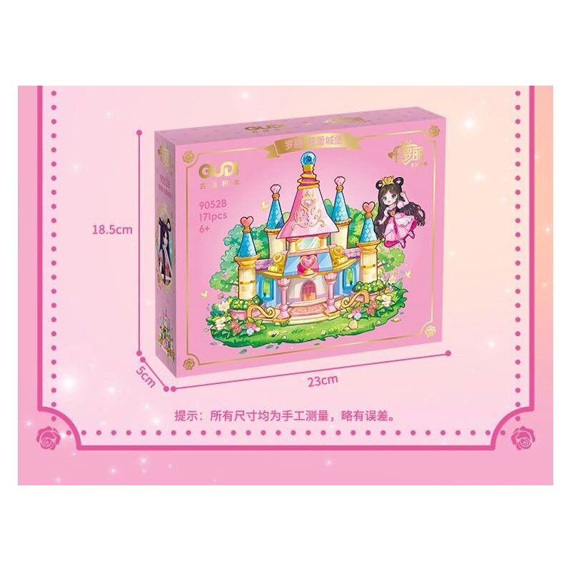 GUDI 9052A 9052B 9052C 9052D YE LUOLI MINI CASTLE 4 MÔ HÌNH bộ đồ chơi xếp lắp ráp ghép mô hình Girl Con Gái