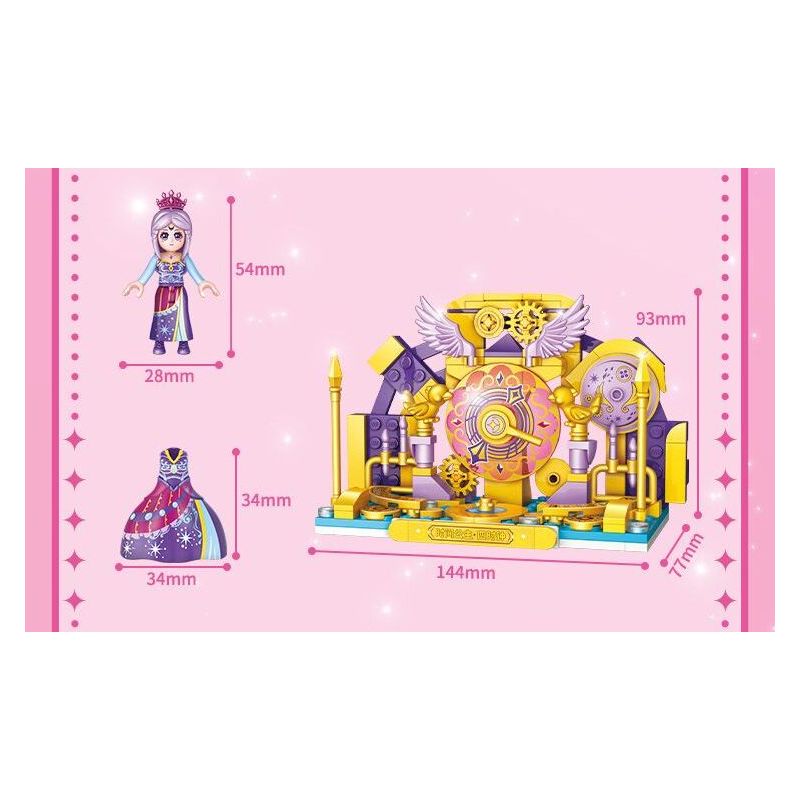 GUDI 9052A 9052B 9052C 9052D YE LUOLI MINI CASTLE 4 MÔ HÌNH bộ đồ chơi xếp lắp ráp ghép mô hình Girl Con Gái