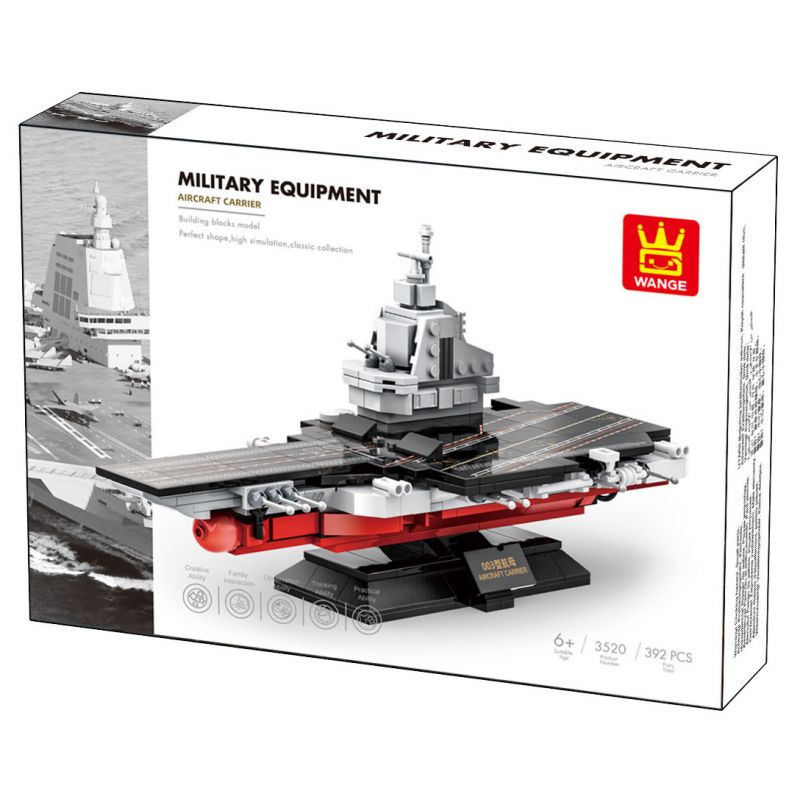 WANGE LIGAO DR.LUCK 3520 TÀU SÂN BAY bộ đồ chơi xếp lắp ráp ghép mô hình Military Army Quân Sự Bộ Đội 392 khối