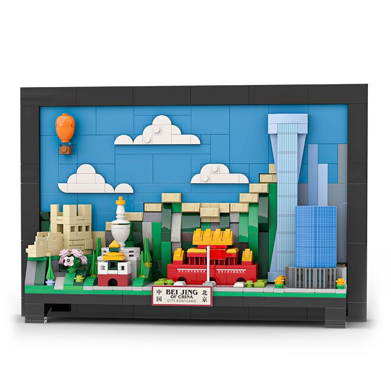 WANGE LIGAO DR.LUCK 4920 non Lego THẺ THÀNH PHỐ BẮC KINH bộ đồ chơi xếp lắp ráp ghép mô hình Creator Sáng Tạo 579 khối