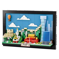 WANGE LIGAO DR.LUCK 4920 THẺ THÀNH PHỐ BẮC KINH bộ đồ chơi xếp lắp ráp ghép mô hình Creator Sáng Tạo 579 khối