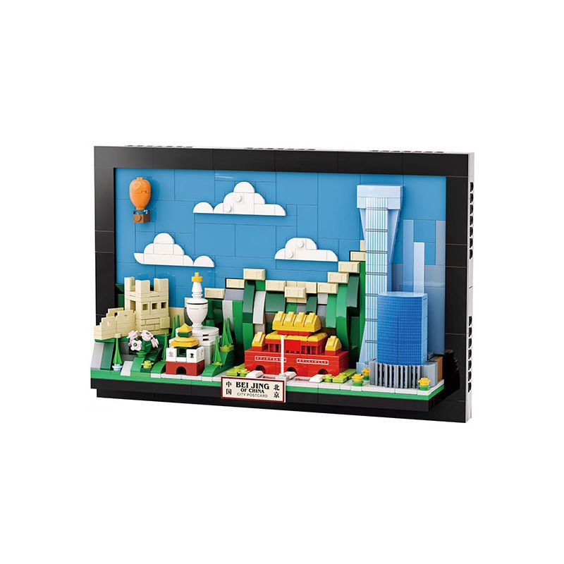 WANGE LIGAO DR.LUCK 4920 THẺ THÀNH PHỐ BẮC KINH bộ đồ chơi xếp lắp ráp ghép mô hình Creator Sáng Tạo 579 khối