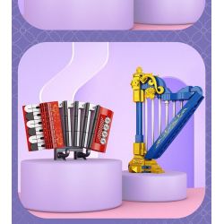 FORANGE FC8133 8133 NHẠC CỤ MINI 6 LOẠI bộ đồ chơi xếp lắp ráp ghép mô hình Creator Sáng Tạo 717 khối