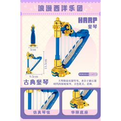 FORANGE FC8133 8133 NHẠC CỤ MINI 6 LOẠI bộ đồ chơi xếp lắp ráp ghép mô hình Creator Sáng Tạo 717 khối