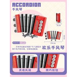 FORANGE FC8133 8133 NHẠC CỤ MINI 6 LOẠI bộ đồ chơi xếp lắp ráp ghép mô hình Creator Sáng Tạo 717 khối