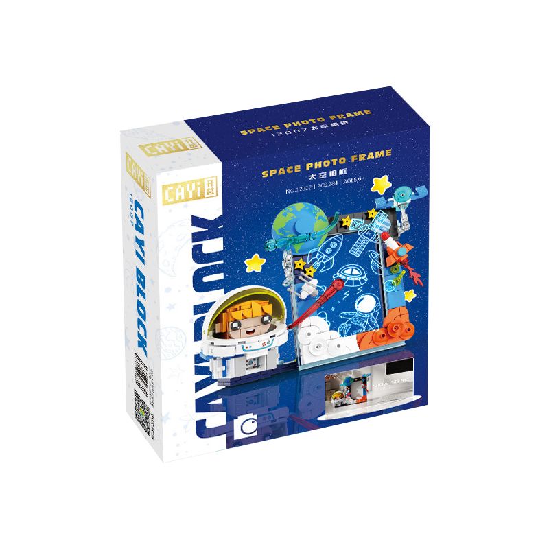 CAYI 12007 KHUNG ẢNH KHÔNG GIAN bộ đồ chơi xếp lắp ráp ghép mô hình SPACE PHOTO FRAME 284 khối