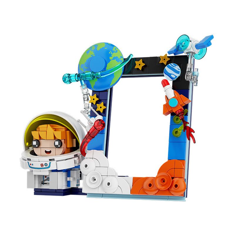 CAYI 12007 KHUNG ẢNH KHÔNG GIAN bộ đồ chơi xếp lắp ráp ghép mô hình SPACE PHOTO FRAME 284 khối