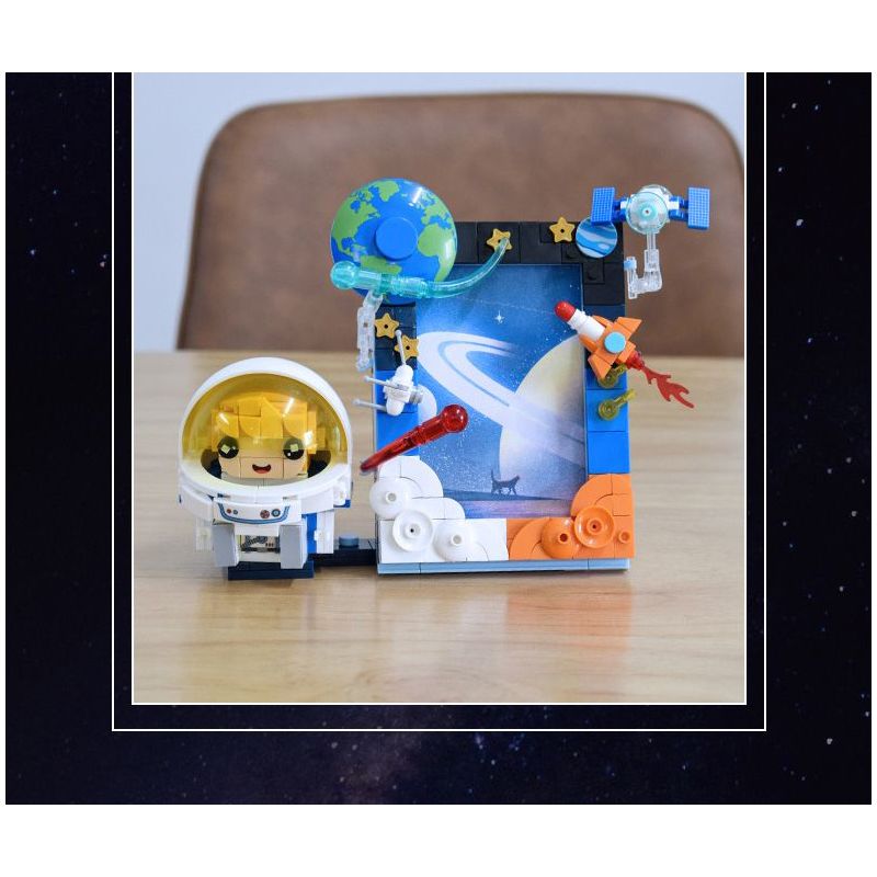 CAYI 12007 KHUNG ẢNH KHÔNG GIAN bộ đồ chơi xếp lắp ráp ghép mô hình SPACE PHOTO FRAME 284 khối