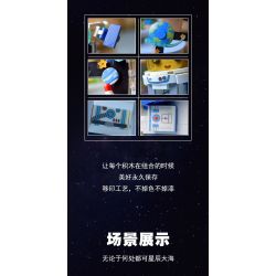 CAYI 12007 KHUNG ẢNH KHÔNG GIAN bộ đồ chơi xếp lắp ráp ghép mô hình SPACE PHOTO FRAME 284 khối