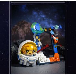 CAYI 12007 KHUNG ẢNH KHÔNG GIAN bộ đồ chơi xếp lắp ráp ghép mô hình SPACE PHOTO FRAME 284 khối