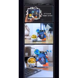 CAYI 12007 KHUNG ẢNH KHÔNG GIAN bộ đồ chơi xếp lắp ráp ghép mô hình SPACE PHOTO FRAME 284 khối