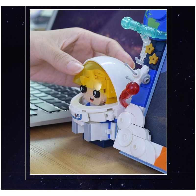 CAYI 12007 KHUNG ẢNH KHÔNG GIAN bộ đồ chơi xếp lắp ráp ghép mô hình SPACE PHOTO FRAME 284 khối