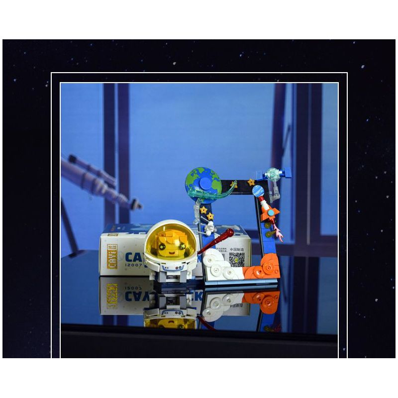 CAYI 12007 KHUNG ẢNH KHÔNG GIAN bộ đồ chơi xếp lắp ráp ghép mô hình SPACE PHOTO FRAME 284 khối