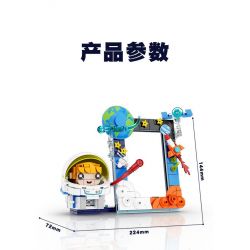 CAYI 12007 KHUNG ẢNH KHÔNG GIAN bộ đồ chơi xếp lắp ráp ghép mô hình SPACE PHOTO FRAME 284 khối