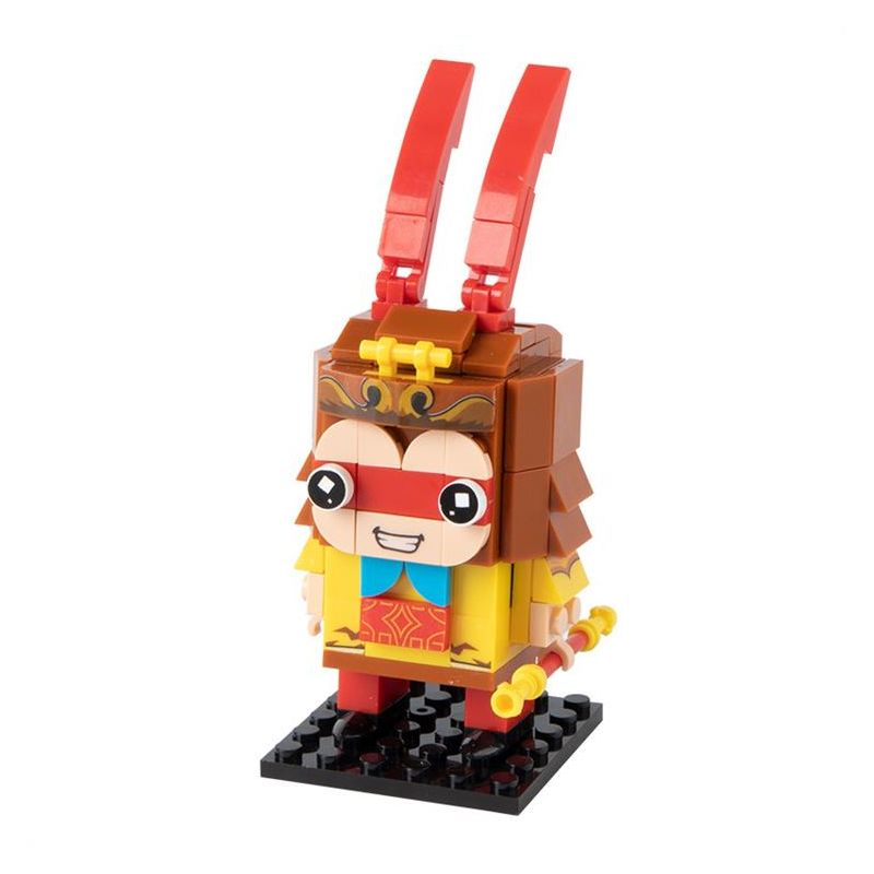 CAYI 2502A non Lego TÔN NGỘ KHÔNG bộ đồ chơi xếp lắp ráp ghép mô hình Brickheadz Nhân Vật Đầu To