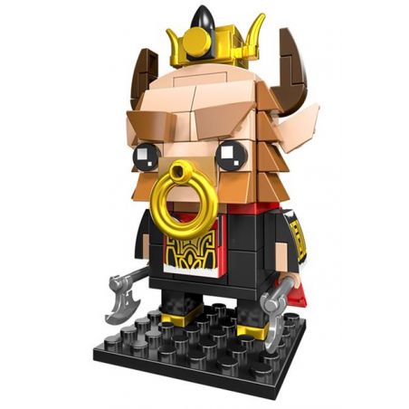 CAYI 2502F BÒ QUỶ VƯƠNG bộ đồ chơi xếp lắp ráp ghép mô hình Brickheadz Nhân Vật Đầu To