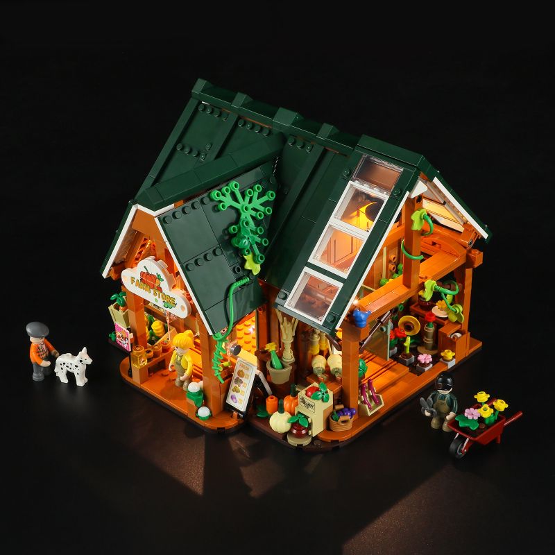 LUMIBRICKS FUNWHOLE F9029 9029 CUỘC SỐNG NÔNG TRẠI CỬA HÀNG SẢN XUẤT bộ đồ chơi xếp lắp ráp ghép mô hình Creator Sáng Tạo 1523 khối