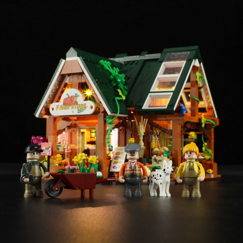 LUMIBRICKS FUNWHOLE F9029 9029 CUỘC SỐNG NÔNG TRẠI CỬA HÀNG SẢN XUẤT bộ đồ chơi xếp lắp ráp ghép mô hình Creator Sáng Tạo 1523 khối