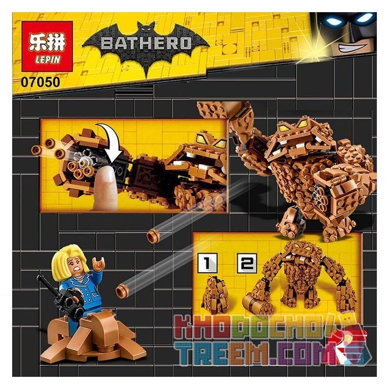 NOT The Lego Batman Movie 70904 Clayface Splat Attack Mudfaces Mud Attack ,  Bela 10632 Lari 10632 LEPIN 07050 SHENG YUAN SY SY870 Xếp hình Tấn Công  Quái Vật Đất Đá giá sốc rẻ nhất