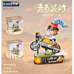 KAIDO KD99018 99018 BỮA TIỆC THANH NIÊN NHỮNG CÔ GÁI XE MÁY bộ đồ chơi xếp lắp ráp ghép mô hình YOUTH PARTY MOTOR 577 khối