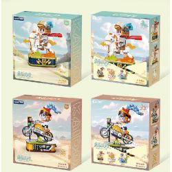 KAIDO KD99018 99018 BỮA TIỆC THANH NIÊN NHỮNG CÔ GÁI XE MÁY bộ đồ chơi xếp lắp ráp ghép mô hình YOUTH PARTY MOTOR 577 khối