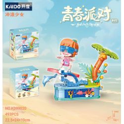 KAIDO KD99020 99020 BỮA TIỆC THANH NIÊN CÔ GÁI LƯỚT SÓNG bộ đồ chơi xếp lắp ráp ghép mô hình YOUTH PARTY SURGING 493 khối