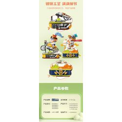 KAIDO KD99020 99020 BỮA TIỆC THANH NIÊN CÔ GÁI LƯỚT SÓNG bộ đồ chơi xếp lắp ráp ghép mô hình YOUTH PARTY SURGING 493 khối