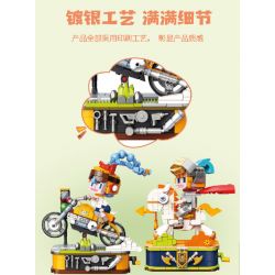 KAIDO KD99020 99020 BỮA TIỆC THANH NIÊN CÔ GÁI LƯỚT SÓNG bộ đồ chơi xếp lắp ráp ghép mô hình YOUTH PARTY SURGING 493 khối