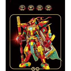 LE YI 62033 HAI PHÉP BIẾN HÌNH NGỘ KHÔNG VÀ KỲ LÂN bộ đồ chơi xếp lắp ráp ghép mô hình 1606 khối