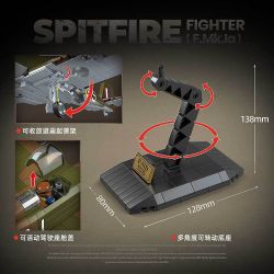 QuanGuan 100279 Quan Guan 100279 SPITFIRE ANH F.MK.LA bộ đồ chơi xếp lắp ráp ghép mô hình Military Army Quân Sự Bộ Đội 682 khối