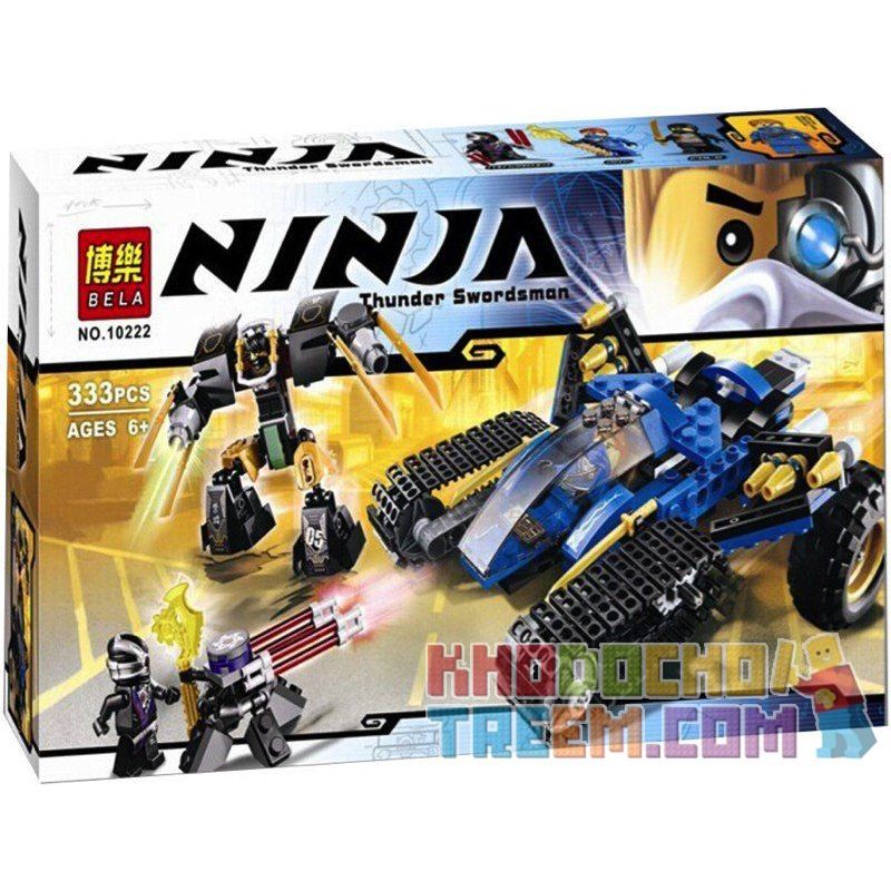 NOT Lego THUNDER RAIDER 70723 Bela 10222 Lari 10222 xếp lắp ráp ghép mô hình CỖ MÁY CHIẾN ĐẤU TIA CHỚP KẺ CƯỚP SẤM SÉT The Lego Ninjago Movie Ninja Lốc Xoáy 334 khối